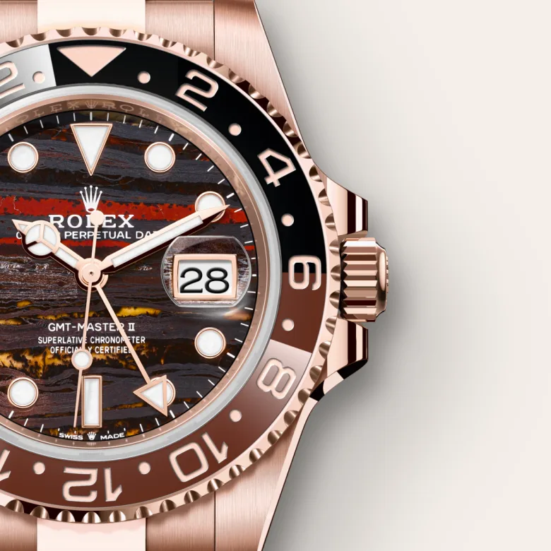 Rolex GMT-Master II in 18 ct Everose gold, M126715CHNR-0002 - Srichai Watch