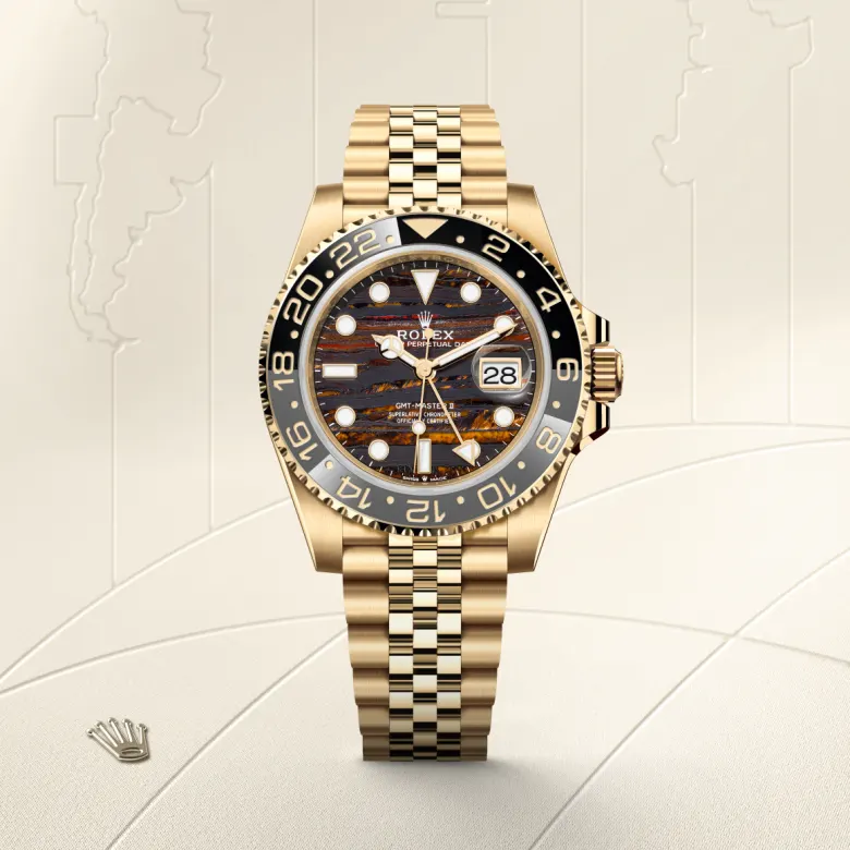 Rolex GMT-Master II in 18 ct yellow gold, m126718grnr-0002 - Srichai Watch