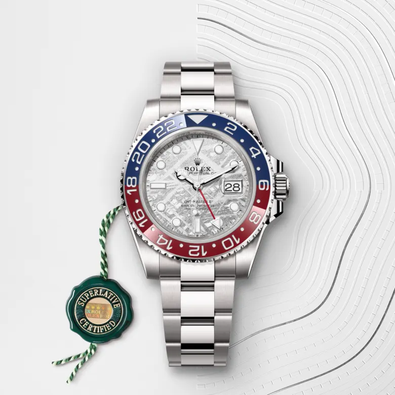 Rolex GMT-Master II in ทองคำขาว 18 กะรัต, m126719blro-0002 - Srichai Watch