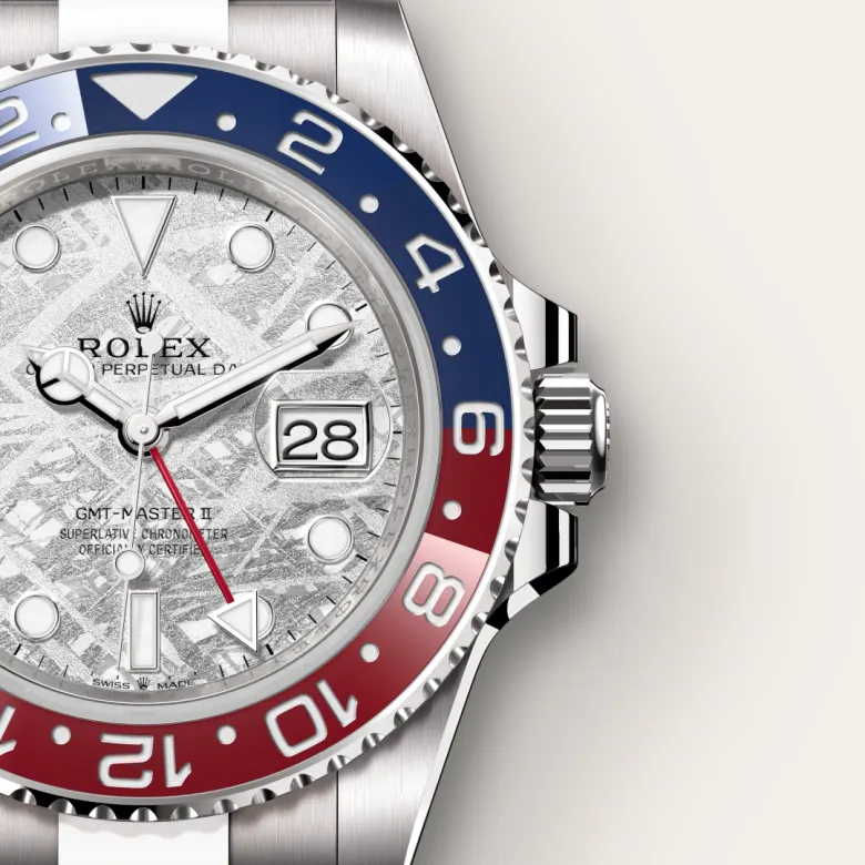 Rolex GMT-Master II in ทองคำขาว 18 กะรัต, m126719blro-0002 - Srichai Watch