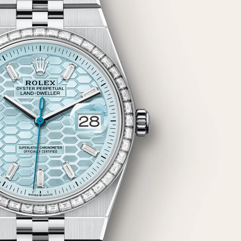 Rolex Land-Dweller in Platinum, M127286TBR-0001 - Srichai Watch