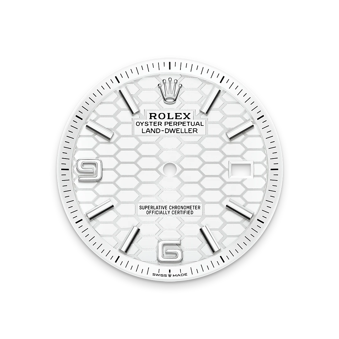 Rolex Land-Dweller in White Rolesor - combination of Oystersteel and white gold, M127334-0001 - Srichai Watch Rolex Land-Dweller in White Rolesor - combination of Oystersteel and white gold, M127334-0001 - Srichai Watch