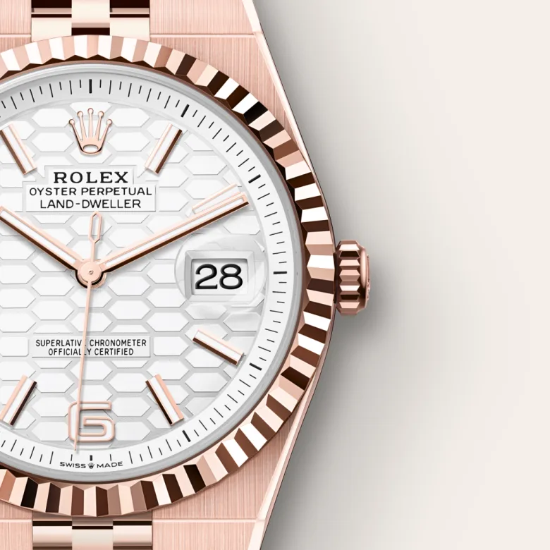 Rolex Land-Dweller in Everose gold 18 กะรัต, M127335-0001 - Srichai Watch