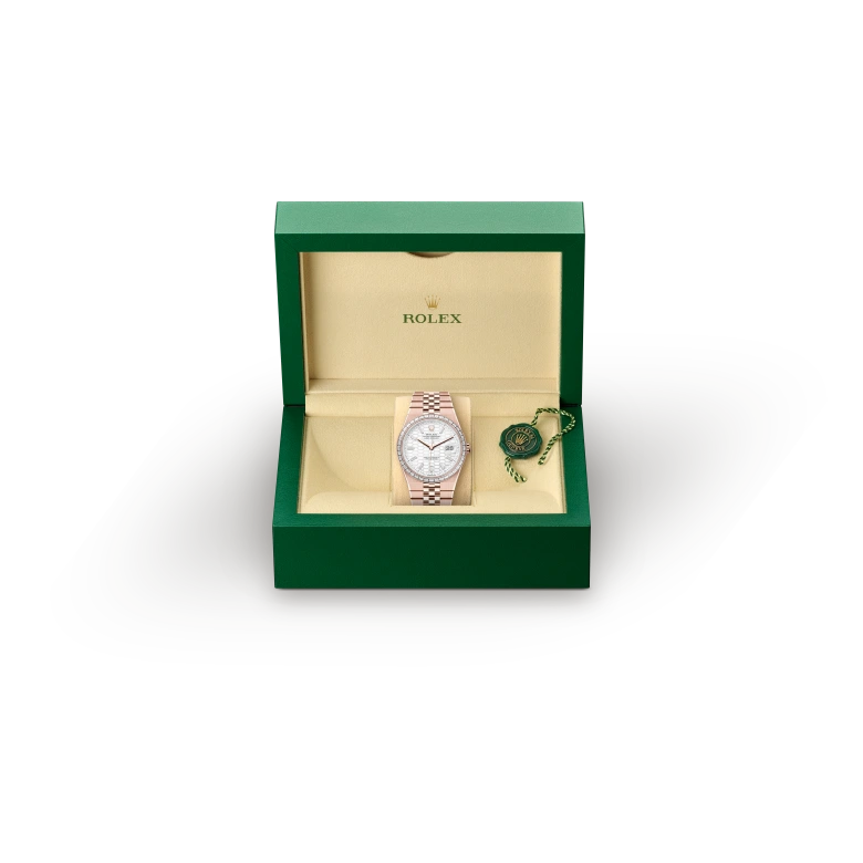 Rolex Land-Dweller in 18 ct Everose gold, m127385tbr-0003 - Srichai Watch
