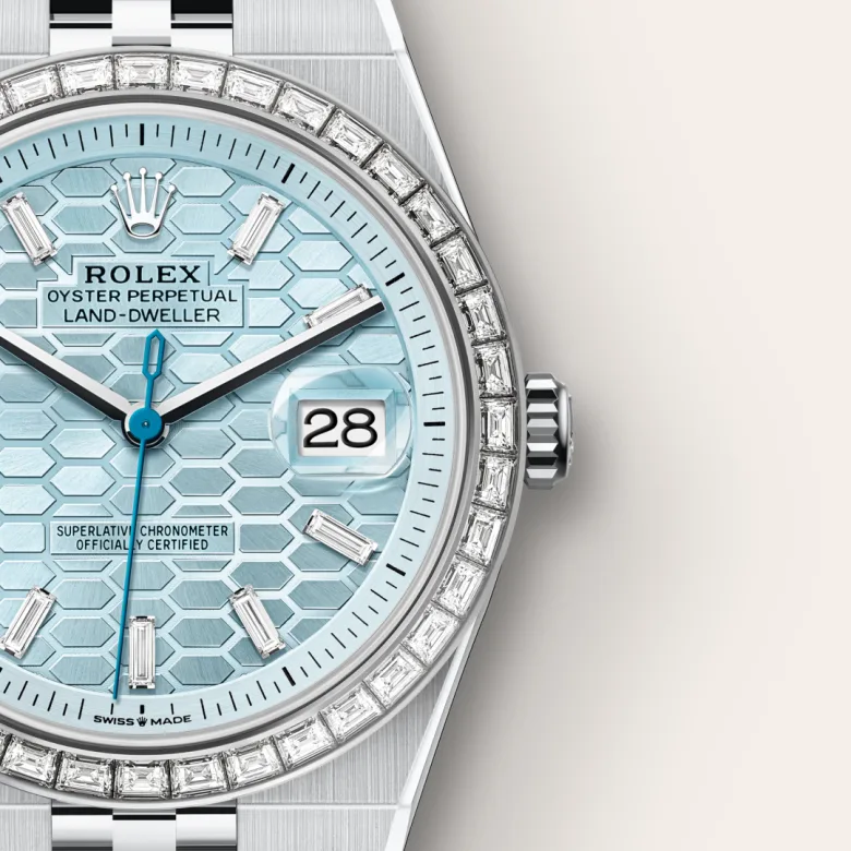 Rolex Land-Dweller in Platinum, m127386tbr-0001 - Srichai Watch