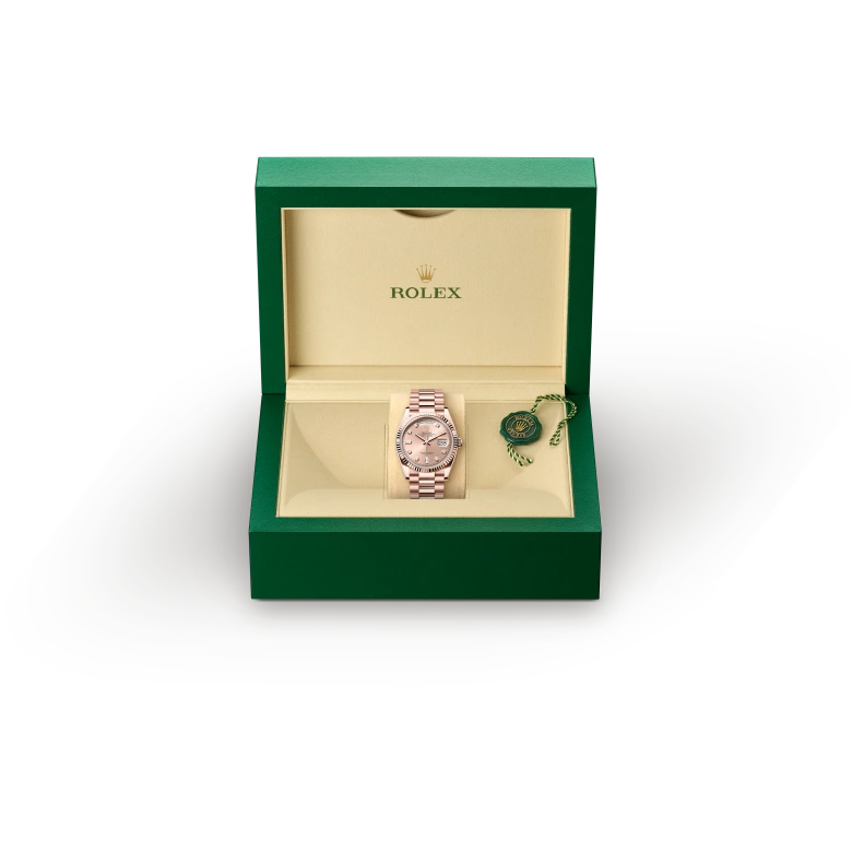 Rolex Day-Date in 18 ct Everose gold, M128235-0009 - Srichai Watch