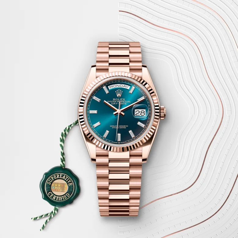 Rolex Day-Date in 18 ct Everose gold, m128235-0085 - Srichai Watch