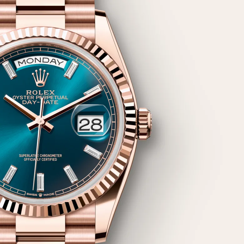 Rolex Day-Date in 18 ct Everose gold, m128235-0085 - Srichai Watch