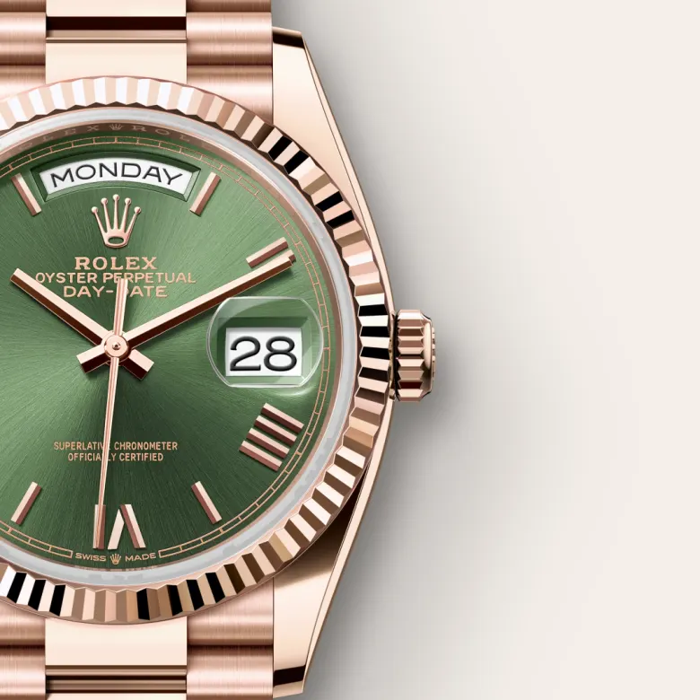 Rolex Day-Date in 18 ct Everose gold, m128235-0089 - Srichai Watch