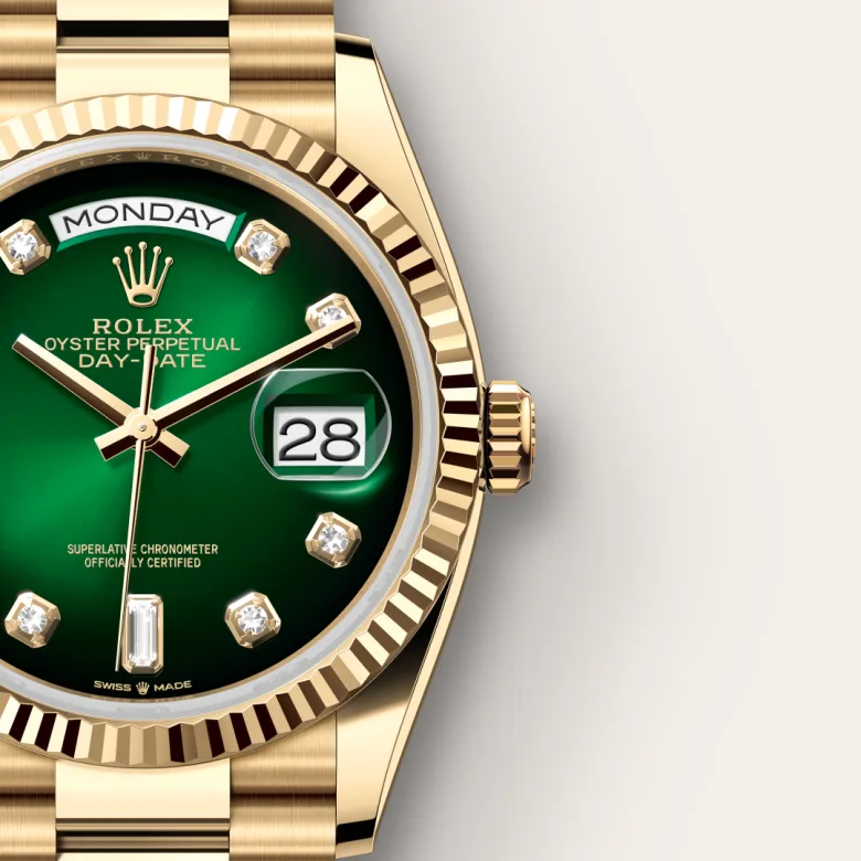 Rolex Day-Date in 18 ct yellow gold, m128238-0069 - Srichai Watch