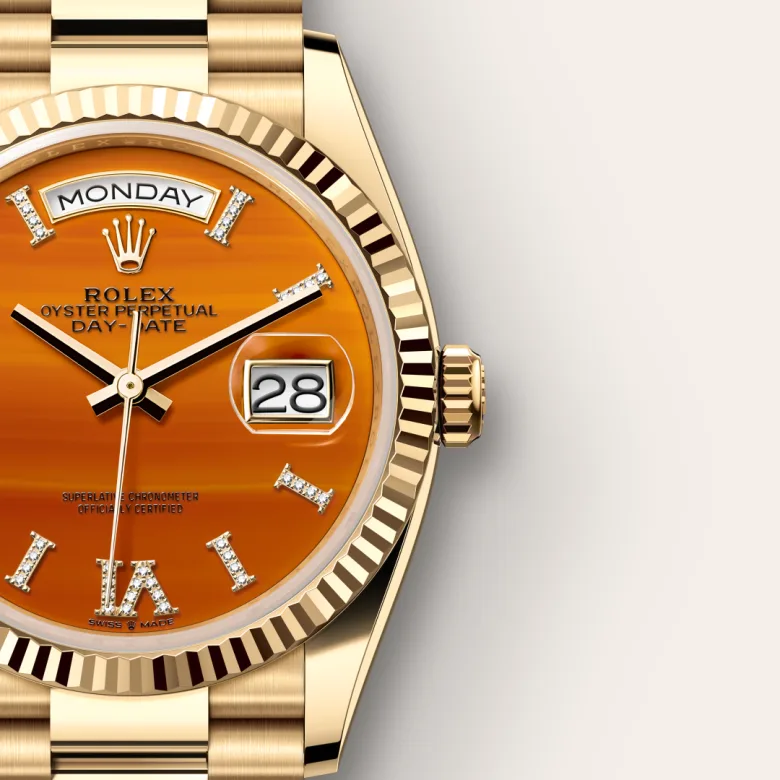 Rolex Day-Date in 18 ct yellow gold, m128238-0088 - Srichai Watch