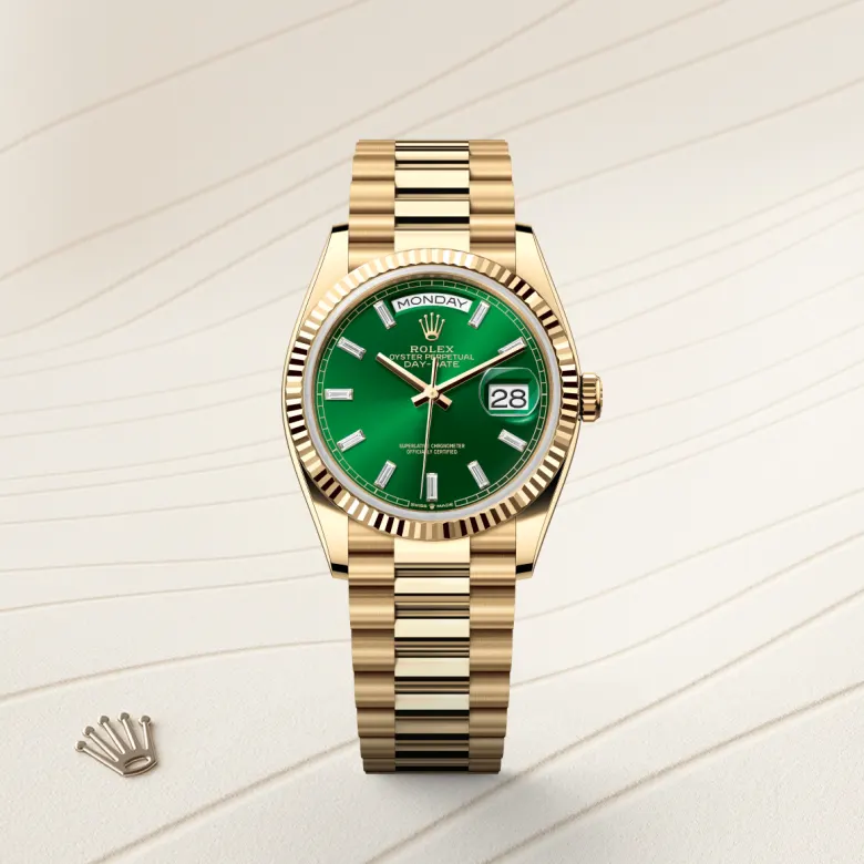 Rolex Day-Date in 18 ct yellow gold, m128238-0130 - Srichai Watch