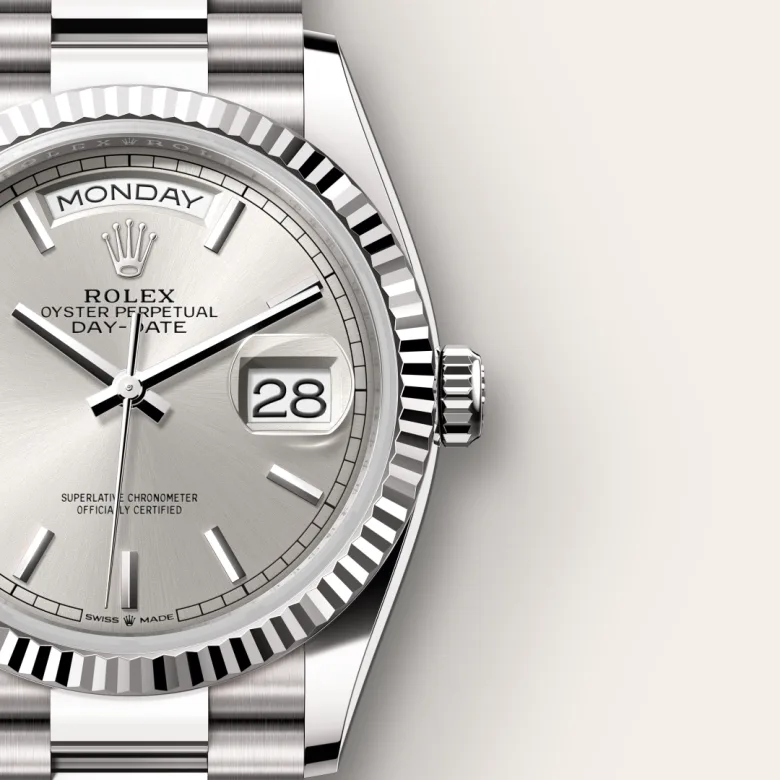 Rolex Day-Date in 18 ct white gold, M128239-0005 - Srichai Watch