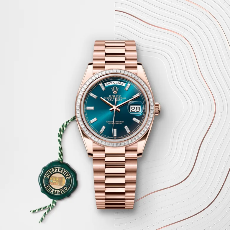 Rolex Day-Date in 18 ct Everose gold, M128395TBR-0032 - Srichai Watch