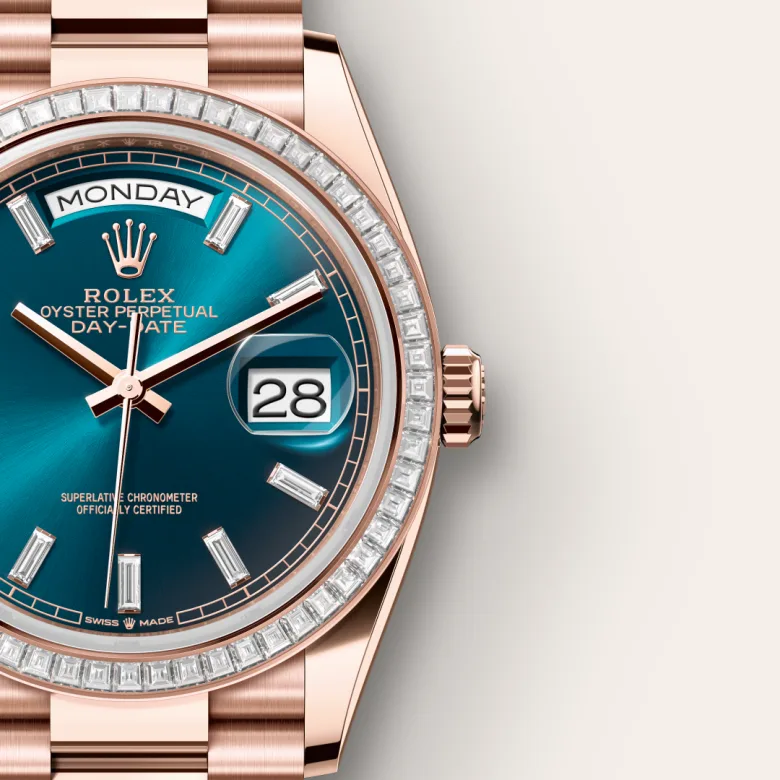 Rolex Day-Date in 18 ct Everose gold, M128395TBR-0032 - Srichai Watch