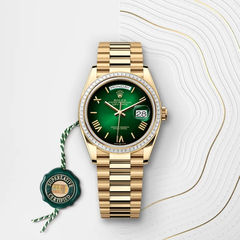 Rolex Day-Date in ทองคำ 18 กะรัต, m128398tbr-0028 - Srichai Watch
