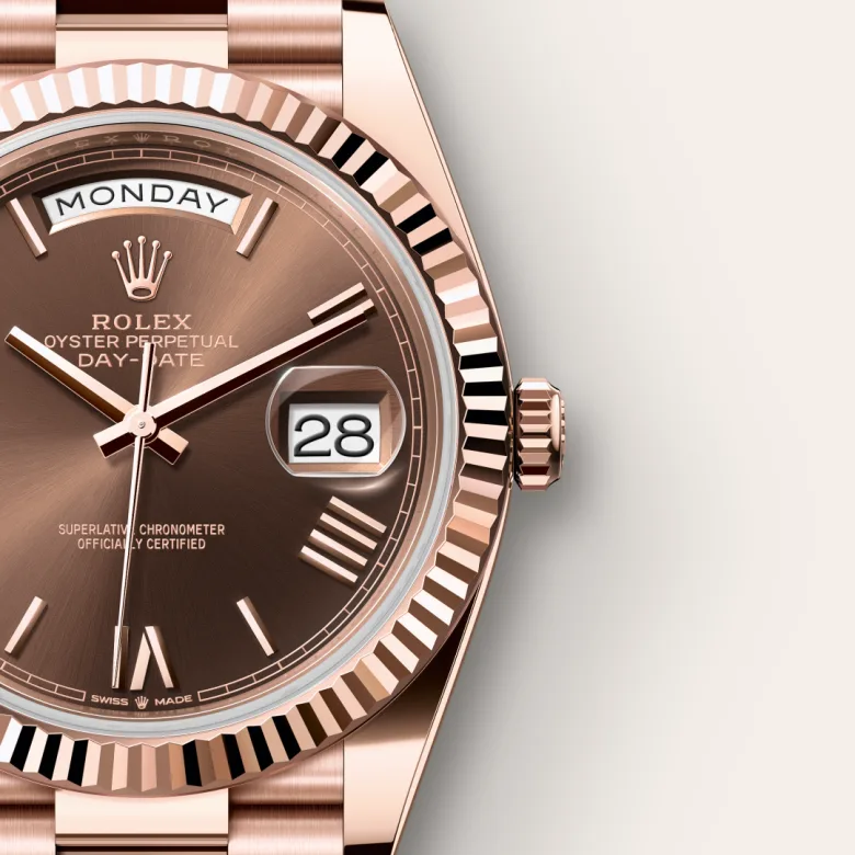 Rolex Day-Date in Everose gold 18 กะรัต, m228235-0002 - Srichai Watch