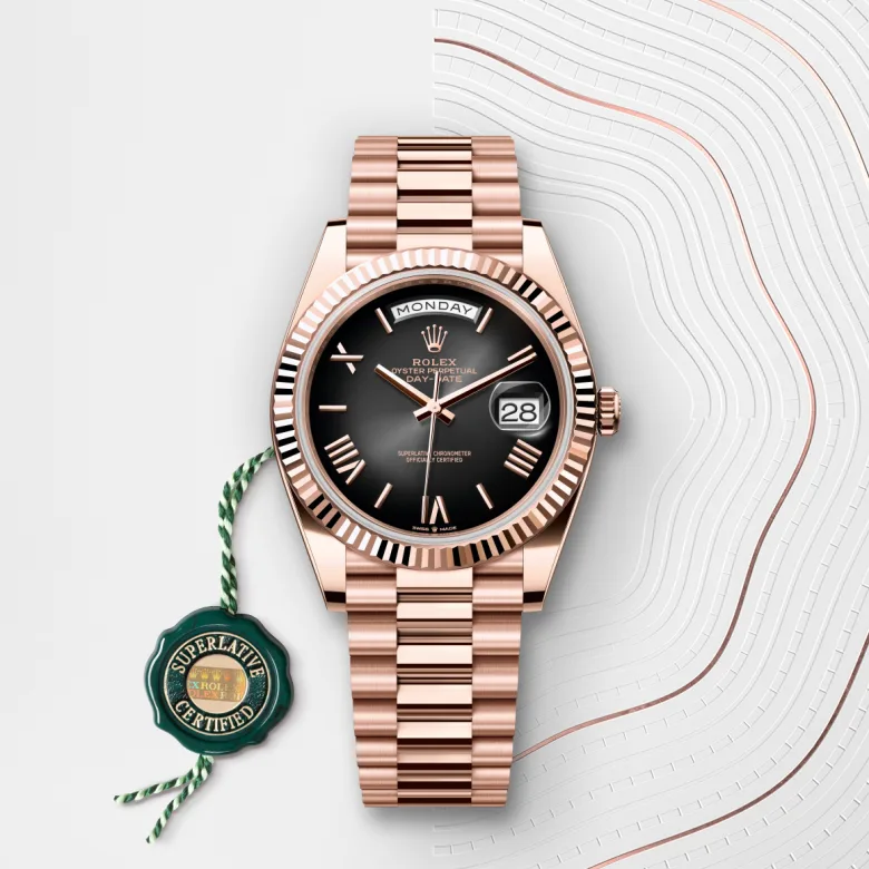 Rolex Day-Date in 18 ct Everose gold, M228235-0055 - Srichai Watch