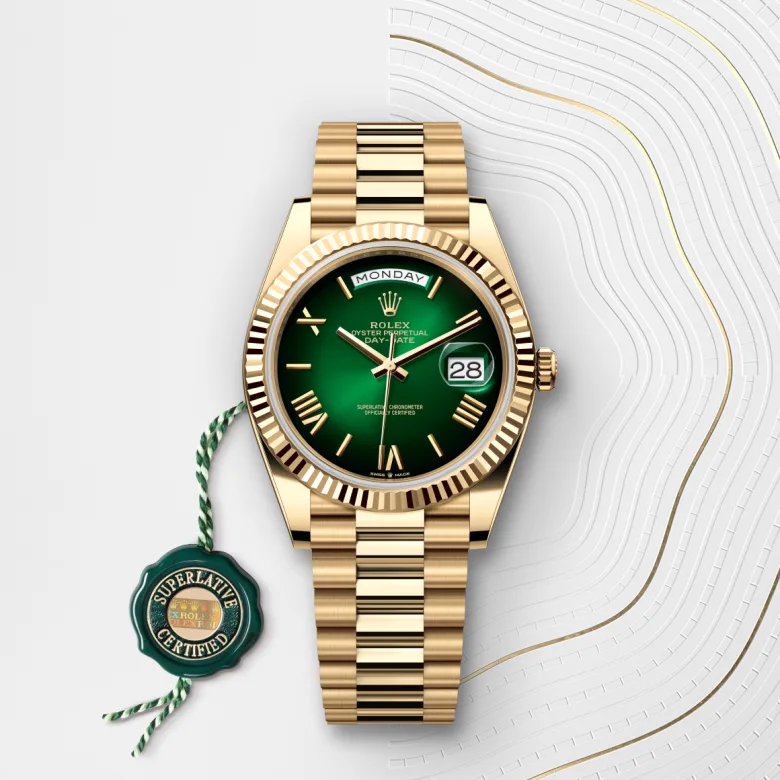Rolex Day-Date in 18 ct yellow gold, M228238-0069 - Srichai Watch