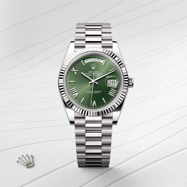Rolex Day-Date in 18 ct white gold, M228239-0033 - Srichai Watch