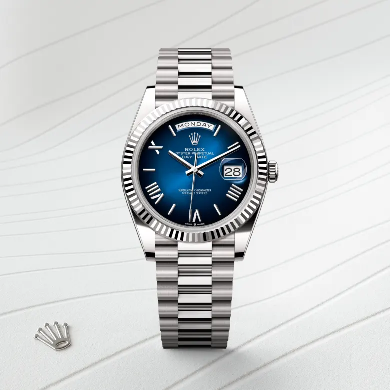 Rolex Day-Date in 18 ct white gold, m228239-0076 - Srichai Watch