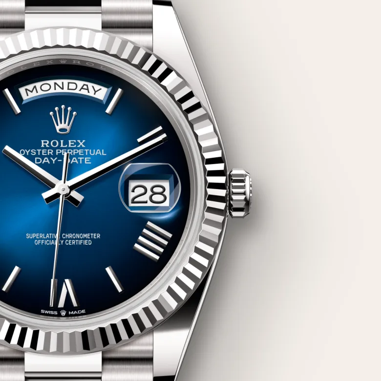 Rolex Day-Date in 18 ct white gold, m228239-0076 - Srichai Watch