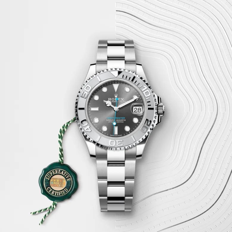 Rolex Yacht-Master in Rolesium - การผสมผสานระหว่าง Oystersteel และแพลทินัม, M268622-0002 - Srichai Watch