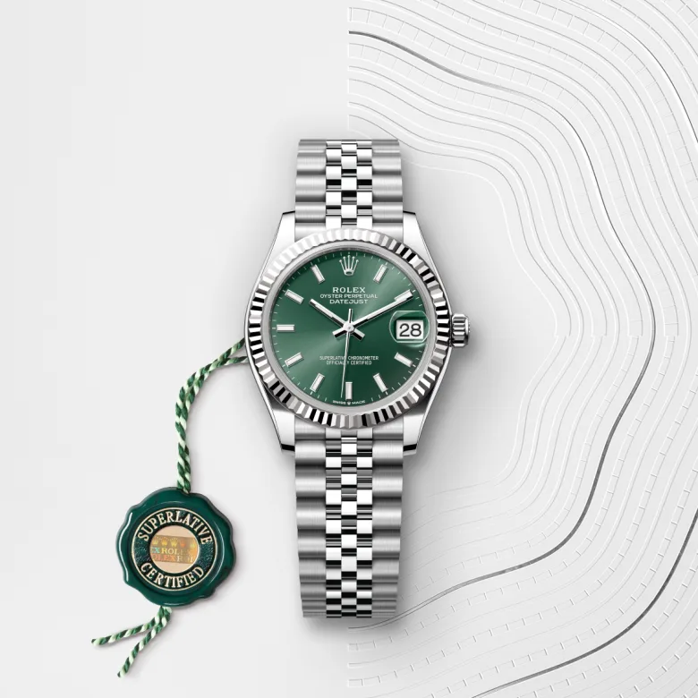Rolex Datejust in White Rolesor - การผสมผสานระหว่าง Oystersteel และทองคำขาว, M278274-0018 - Srichai Watch