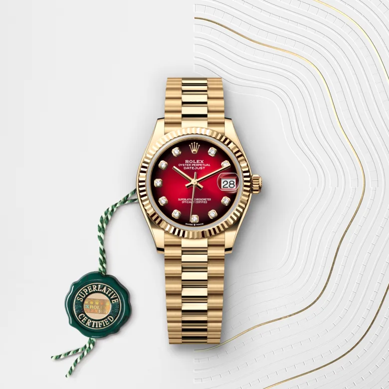 Rolex Datejust in 18 ct yellow gold, m278278-0049 - Srichai Watch