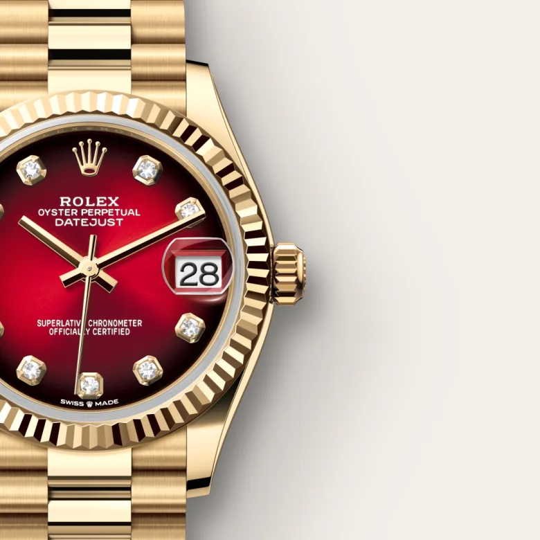 Rolex Datejust in 18 ct yellow gold, m278278-0049 - Srichai Watch