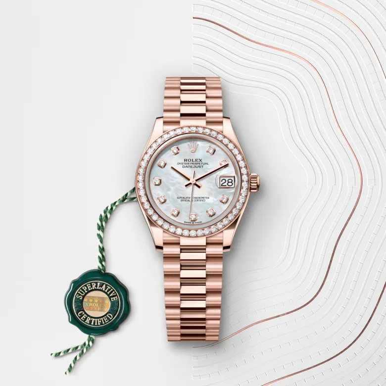 Rolex Datejust in Everose gold 18 กะรัต, M278285RBR-0005 - Srichai Watch