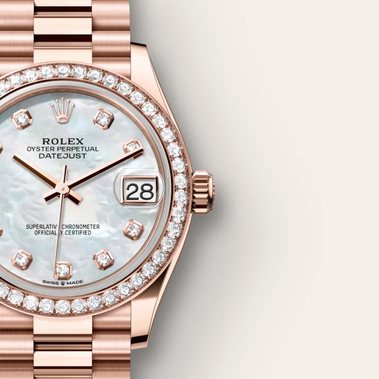 Rolex Datejust in Everose gold 18 กะรัต, M278285RBR-0005 - Srichai Watch