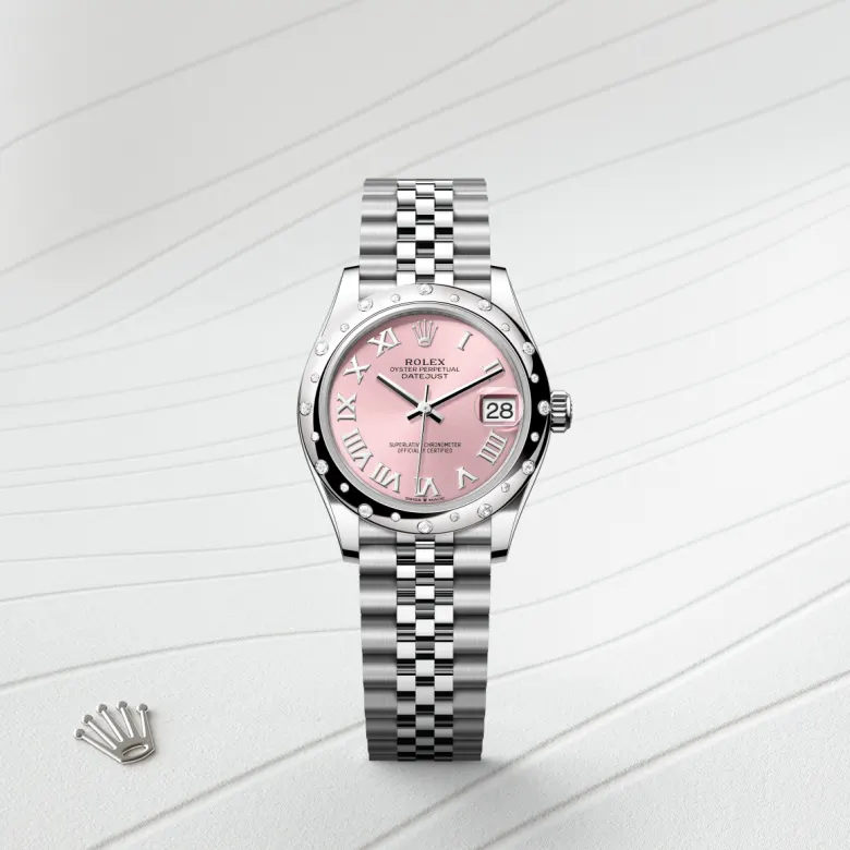 Rolex Datejust in White Rolesor - combination of Oystersteel and white gold, m278344rbr-0022 - Srichai Watch