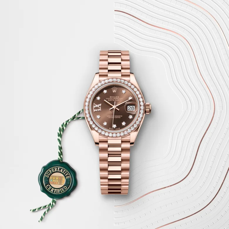 Rolex Lady-Datejust in 18 ct Everose gold, M279135RBR-0001 - Srichai Watch