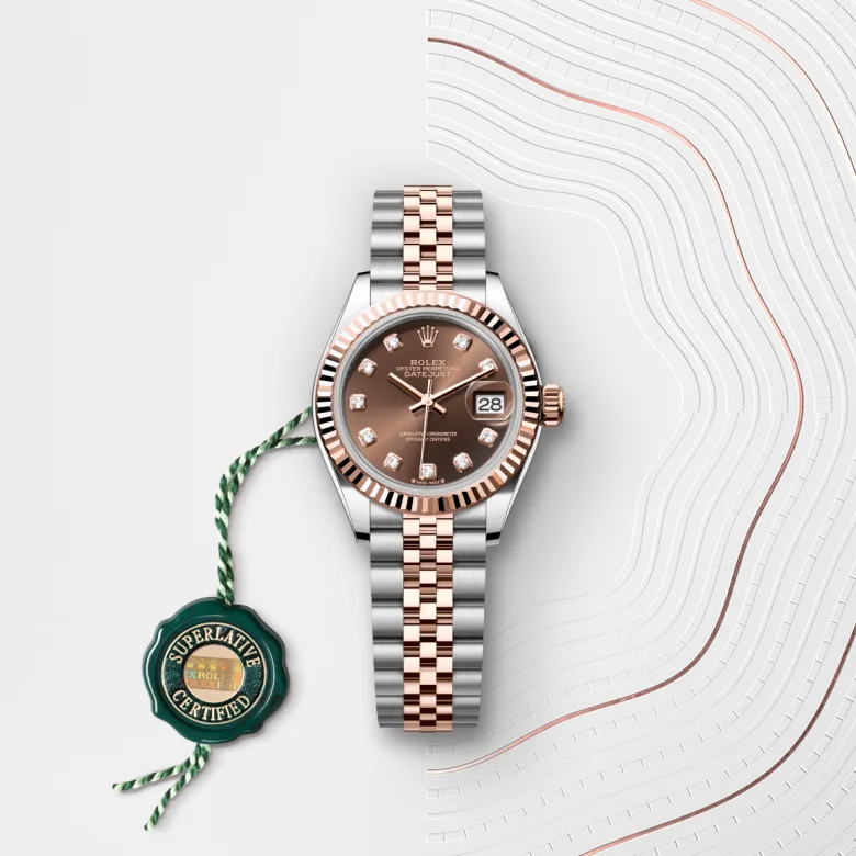Rolex Lady-Datejust in Everose Rolesor - การผสมผสานระหว่าง Oystersteel และเอเวอร์โรสโกลด์, m279171-0011 - Srichai Watch