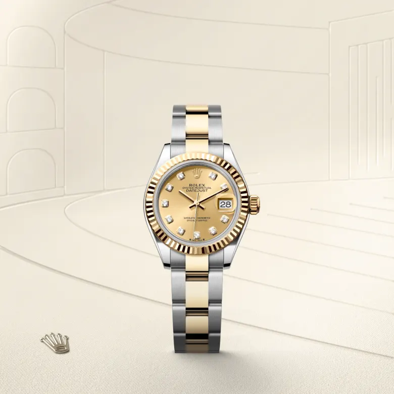 Rolex Lady-Datejust in Yellow Rolesor - การผสมผสานระหว่าง Oystersteel และทองคำ, M279173-0012 - Srichai Watch