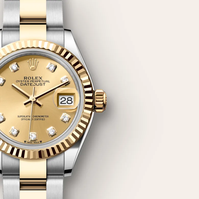 Rolex Lady-Datejust in Yellow Rolesor - การผสมผสานระหว่าง Oystersteel และทองคำ, M279173-0012 - Srichai Watch