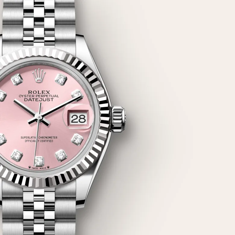 Rolex Lady-Datejust in White Rolesor - combination of Oystersteel and white gold, m279174-0003 - Srichai Watch