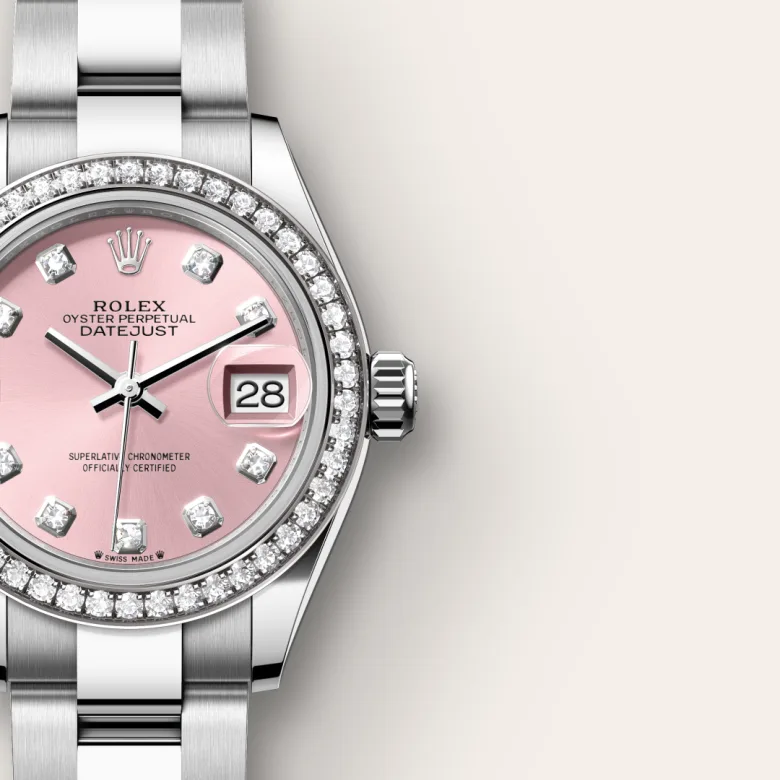 Rolex Lady-Datejust in White Rolesor - การผสมผสานระหว่าง Oystersteel และทองคำขาว, M279384RBR-0004 - Srichai Watch