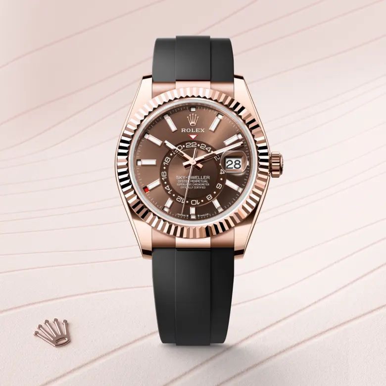 Rolex Sky-Dweller in 18 ct Everose gold, m336235-0002 - Srichai Watch