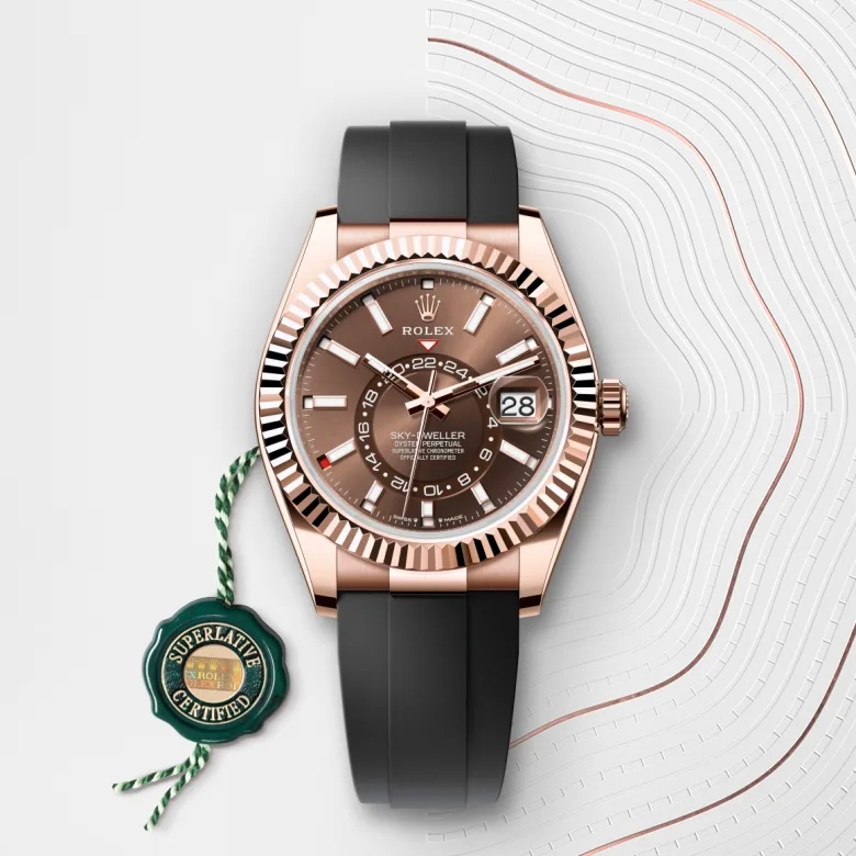 Rolex Sky-Dweller in 18 ct Everose gold, m336235-0002 - Srichai Watch