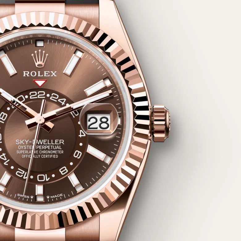 Rolex Sky-Dweller in 18 ct Everose gold, m336235-0002 - Srichai Watch