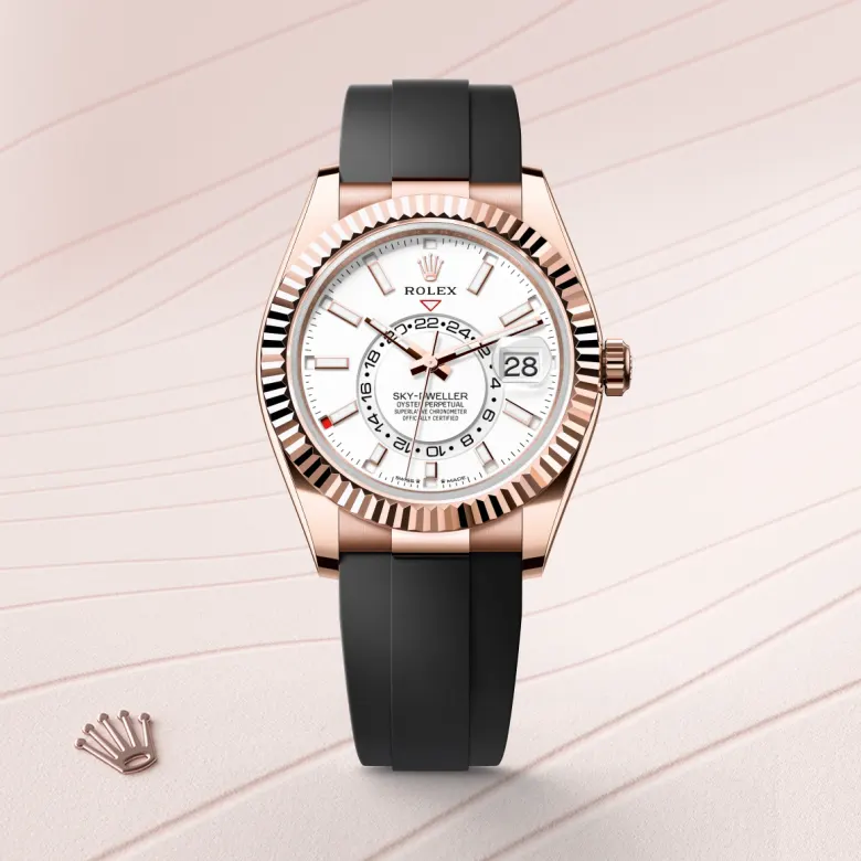 Rolex Sky-Dweller in 18 ct Everose gold, m336235-0003 - Srichai Watch