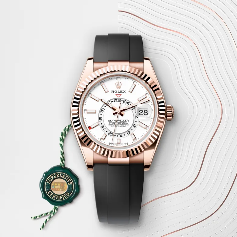 Rolex Sky-Dweller in 18 ct Everose gold, m336235-0003 - Srichai Watch