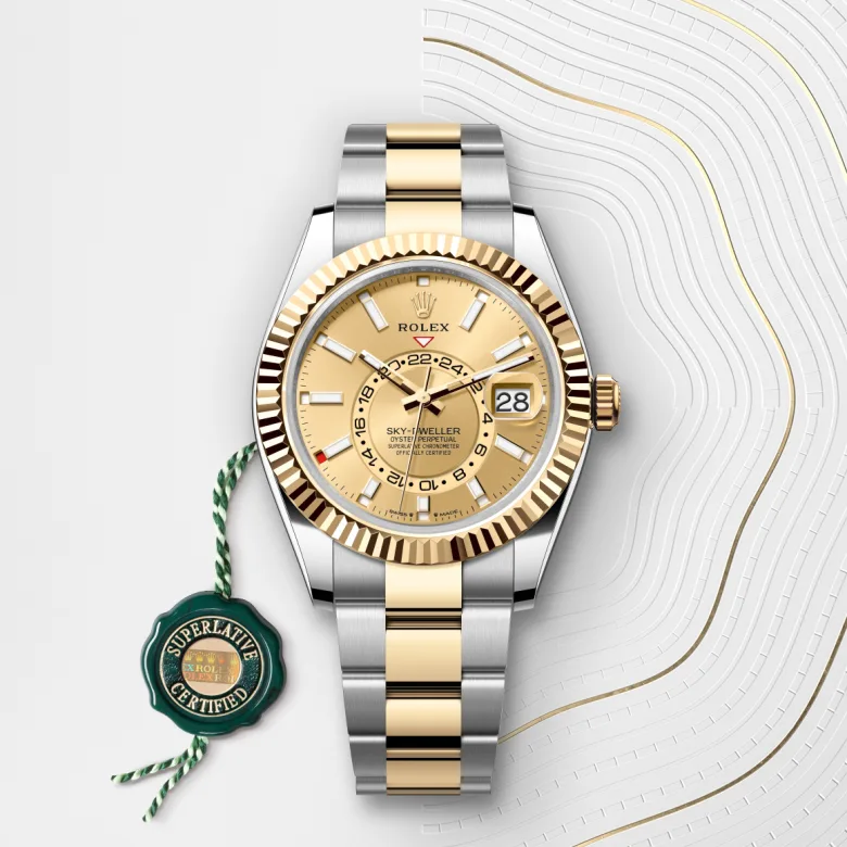 Rolex Sky-Dweller in Yellow Rolesor - combination of Oystersteel and yellow gold, M336933-0001 - Srichai Watch