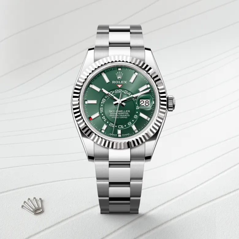 Rolex Sky-Dweller in White Rolesor - การผสมผสานระหว่าง Oystersteel และทองคำขาว, M336934-0001 - Srichai Watch