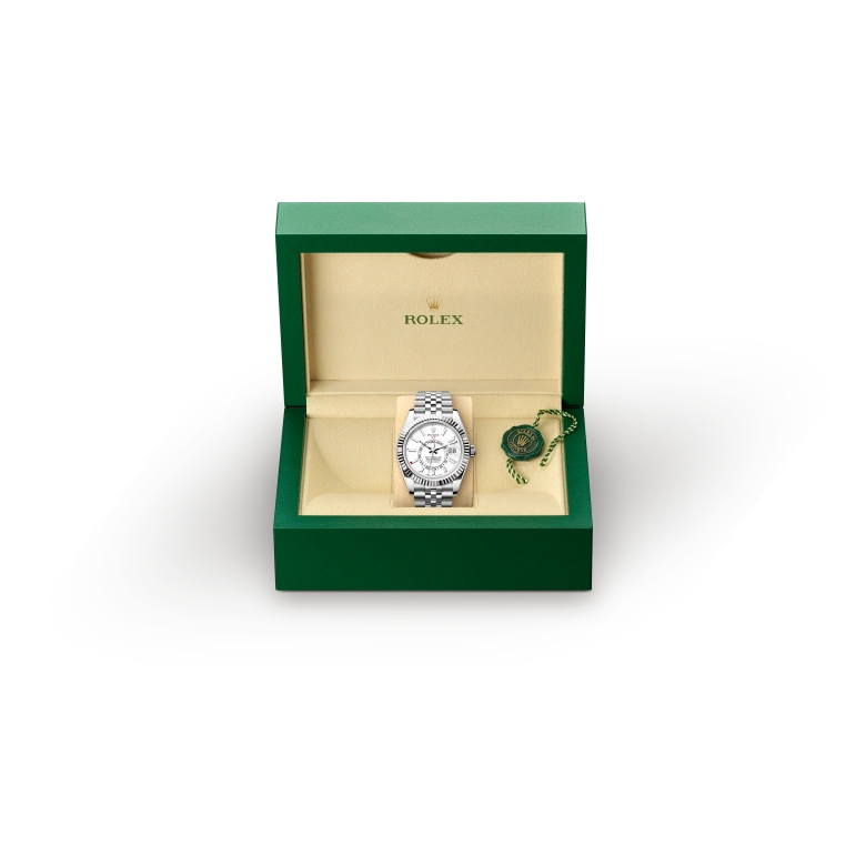 Rolex Sky-Dweller in White Rolesor - การผสมผสานระหว่าง Oystersteel และทองคำขาว, m336934-0004 - Srichai Watch