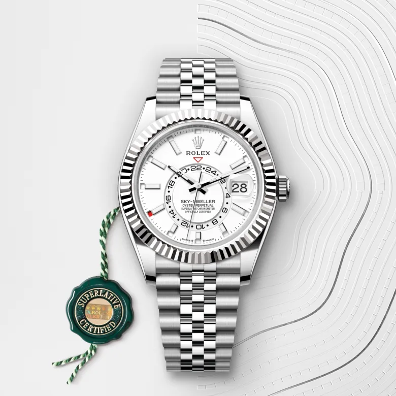 Rolex Sky-Dweller in White Rolesor - การผสมผสานระหว่าง Oystersteel และทองคำขาว, m336934-0004 - Srichai Watch