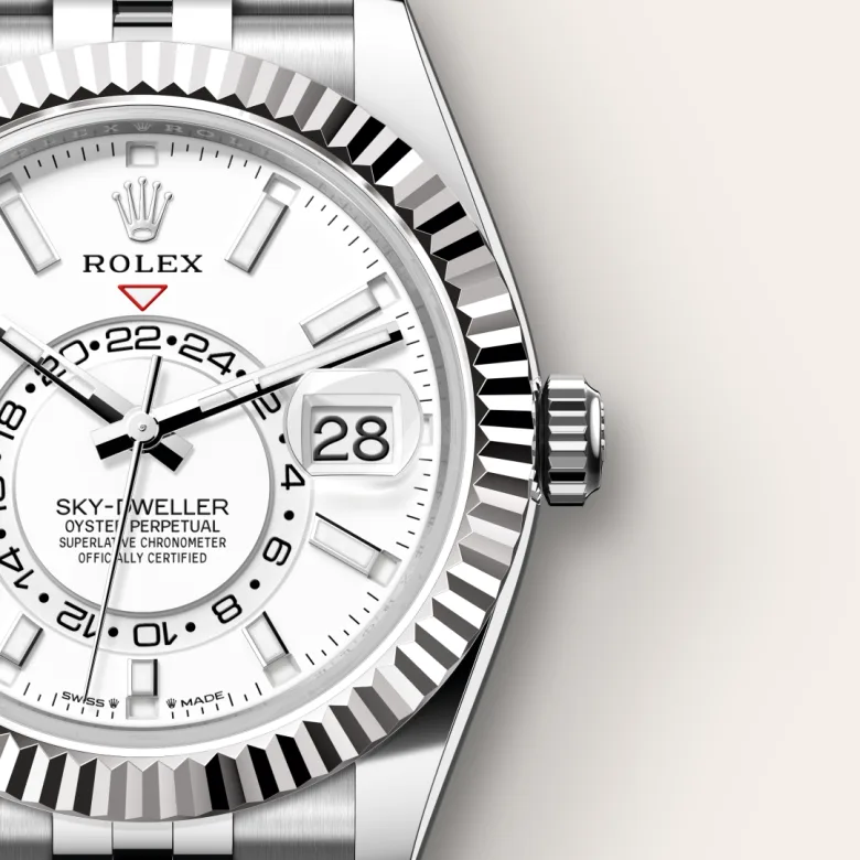 Rolex Sky-Dweller in White Rolesor - การผสมผสานระหว่าง Oystersteel และทองคำขาว, m336934-0004 - Srichai Watch