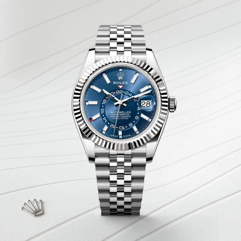 Rolex Sky-Dweller in White Rolesor - combination of Oystersteel and white gold, m336934-0006 - Srichai Watch